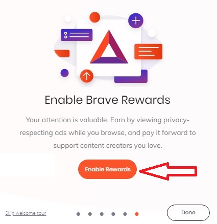 brave browser rewards