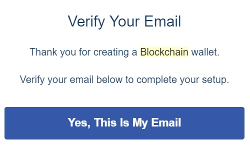 blockchain.info  verify email